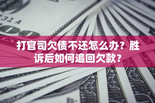 武汉打官司欠债不还怎么办？胜诉后如何追回欠款？