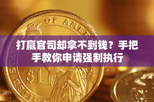 武汉打赢官司却拿不到钱？手把手教你申请强制执行