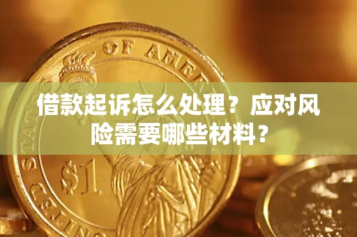 武汉借款起诉怎么处理？应对风险需要哪些材料？