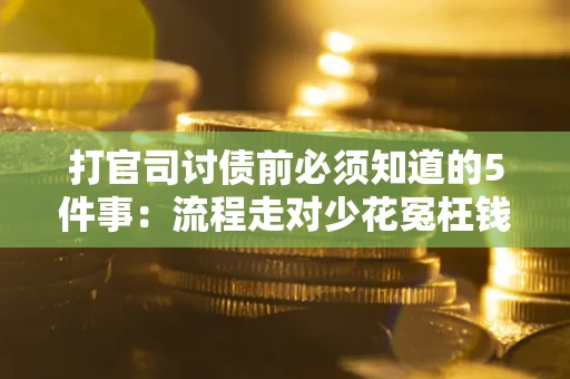 武汉打官司讨债前必须知道的5件事：流程走对少花冤枉钱