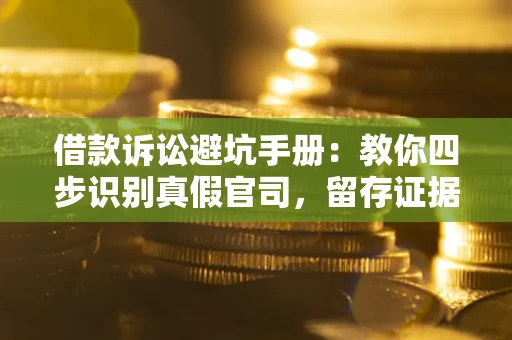 武汉借款诉讼避坑手册：教你四步识别真假官司，留存证据不踩雷
