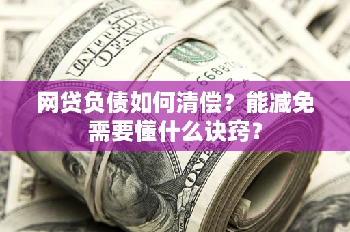 武汉网贷负债如何清偿？能减免需要懂什么诀窍？