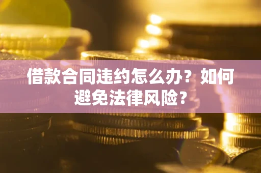 武汉借款合同违约怎么办？如何避免法律风险？